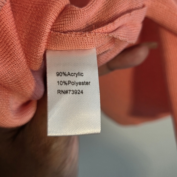 Ming Wang Peach Colored Knit Tank Top Plus Size 2X Office Contemporary Classic - Picture 7 of 8